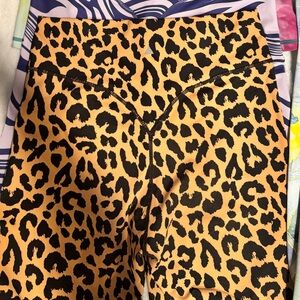 Leopard Print Women's Bike Shorts